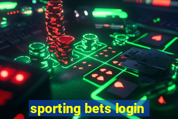 sporting bets login